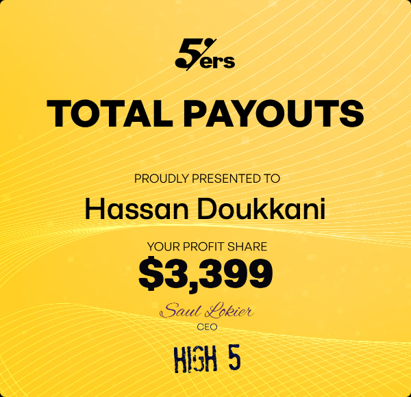 The5ers Total Payouts — $3,399
